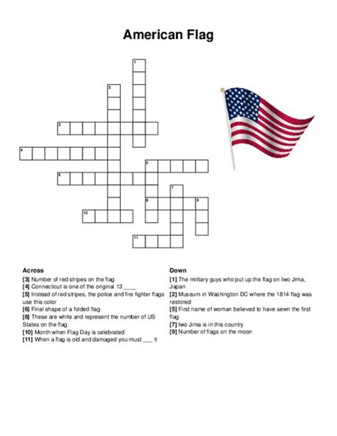 flag crossword puzzle clue